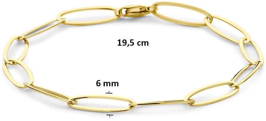 THOB Armband 40.36598 14k Geelgoud Schakels 6mm 19.5cm