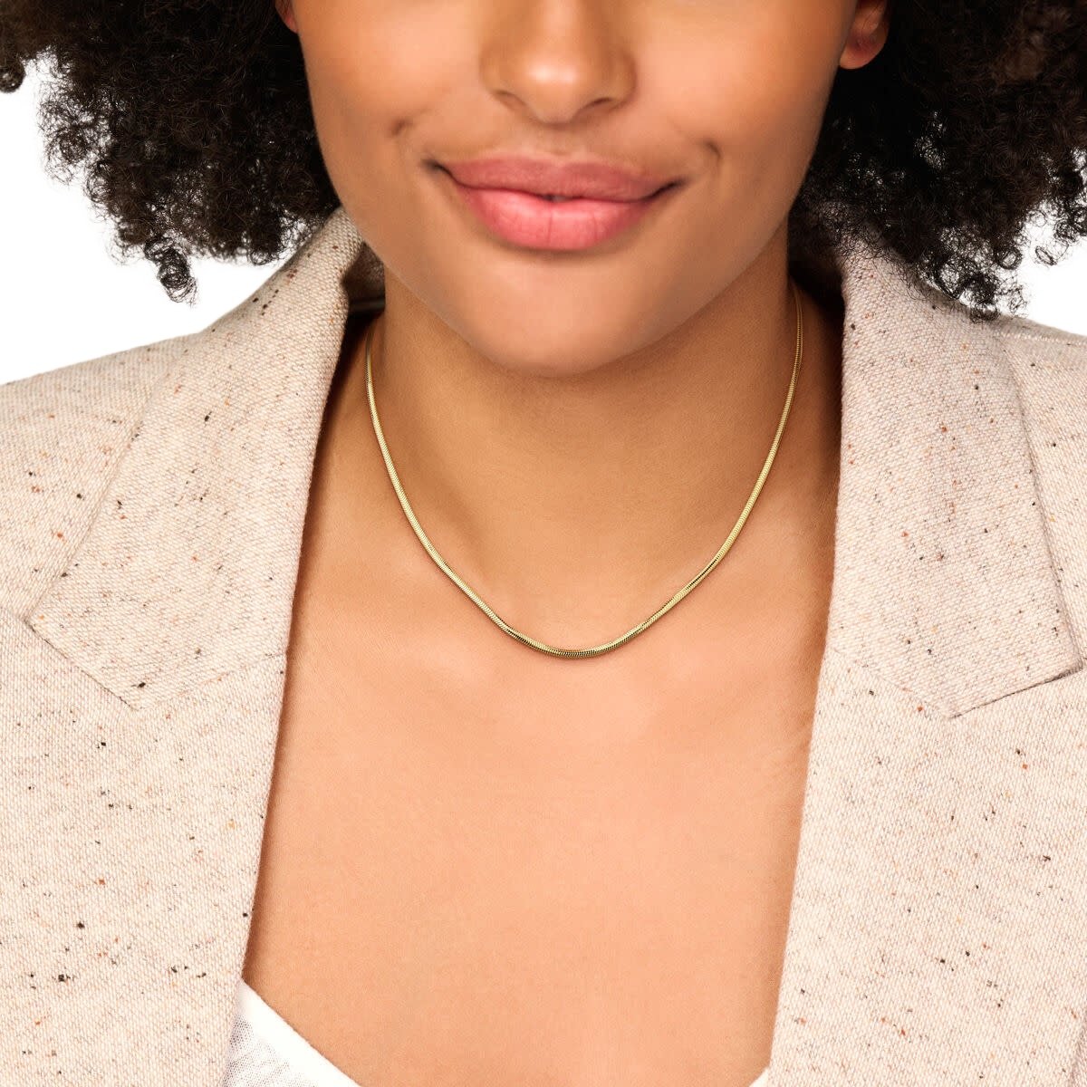 THOB Collier 40.36967 14k Geelgoud Slang Plat (Bol)2.2mm 42cm