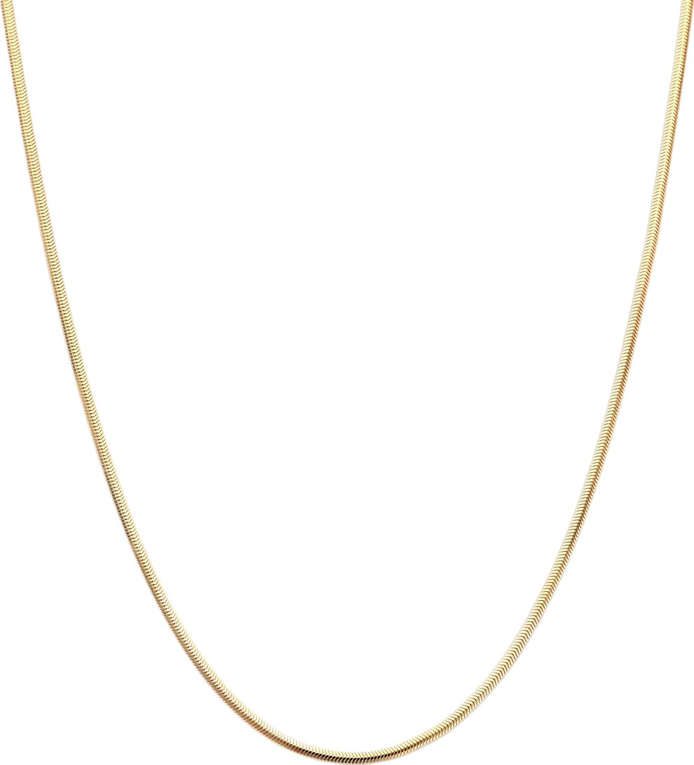 THOB Collier 40.36967 14k Geelgoud Slang Plat (Bol)2.2mm 42cm