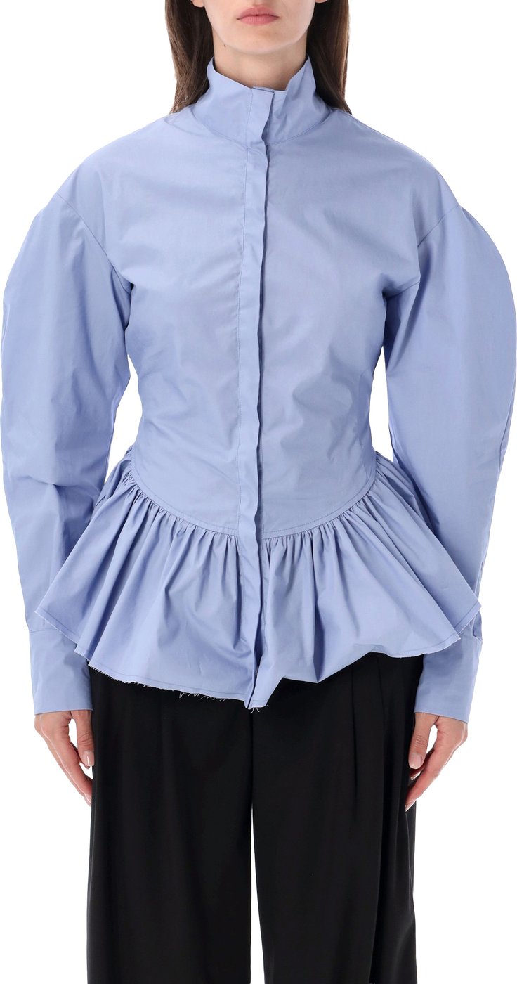Elaine Shirt Popeline Turquoise