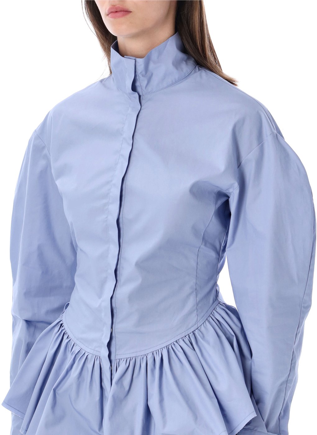 Elaine Shirt Popeline Turquoise