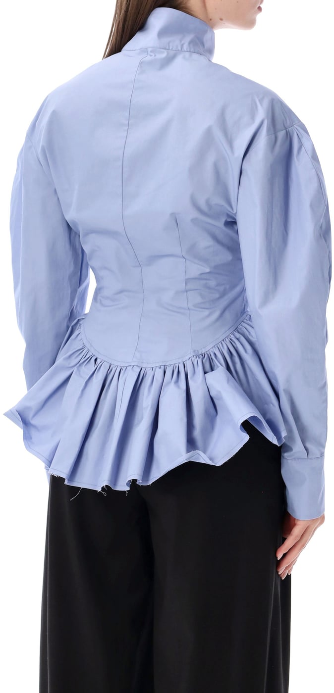 Elaine Shirt Popeline Turquoise