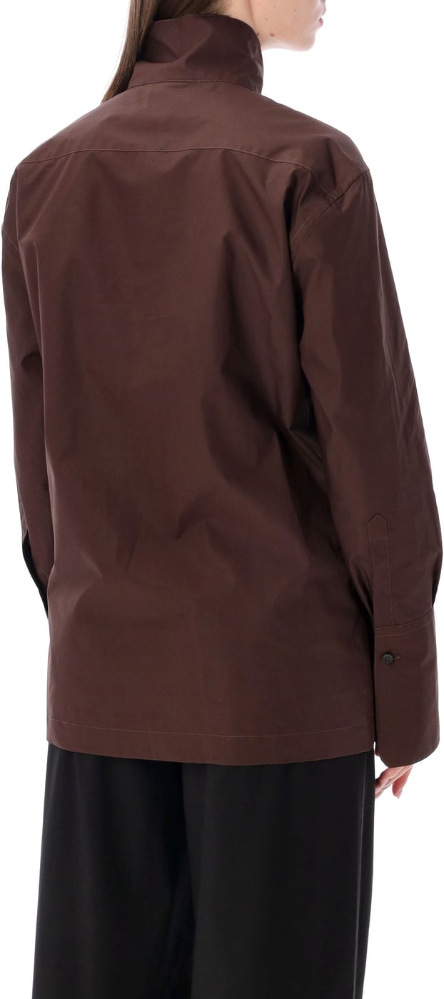 Edith Shirt Popeline Marrone