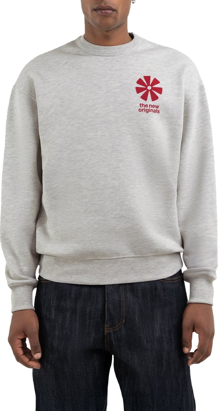Adinkra Crewneck Light Grey Melange | Light Grey melange