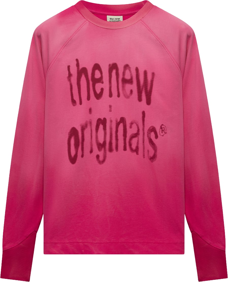 Airbrushed Big Logo Raglan Longsleeve | Beetroot Purple