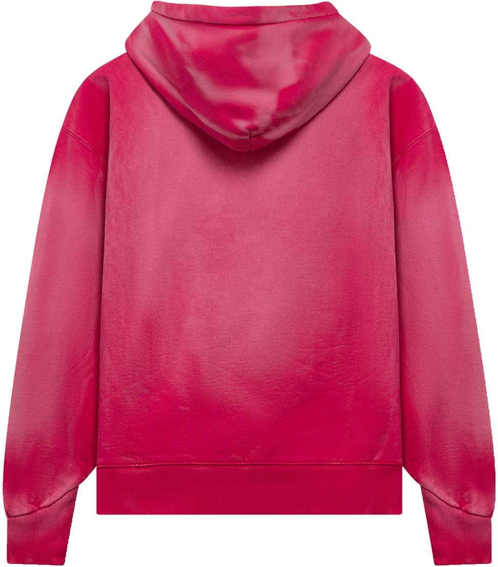 Airbrushed Big Logo Hoodie | Beetroot Purple
