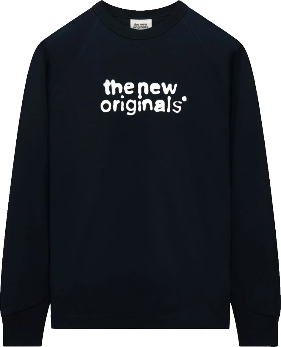 Airbrushed Emblem Raglan Longsleeve | Navy