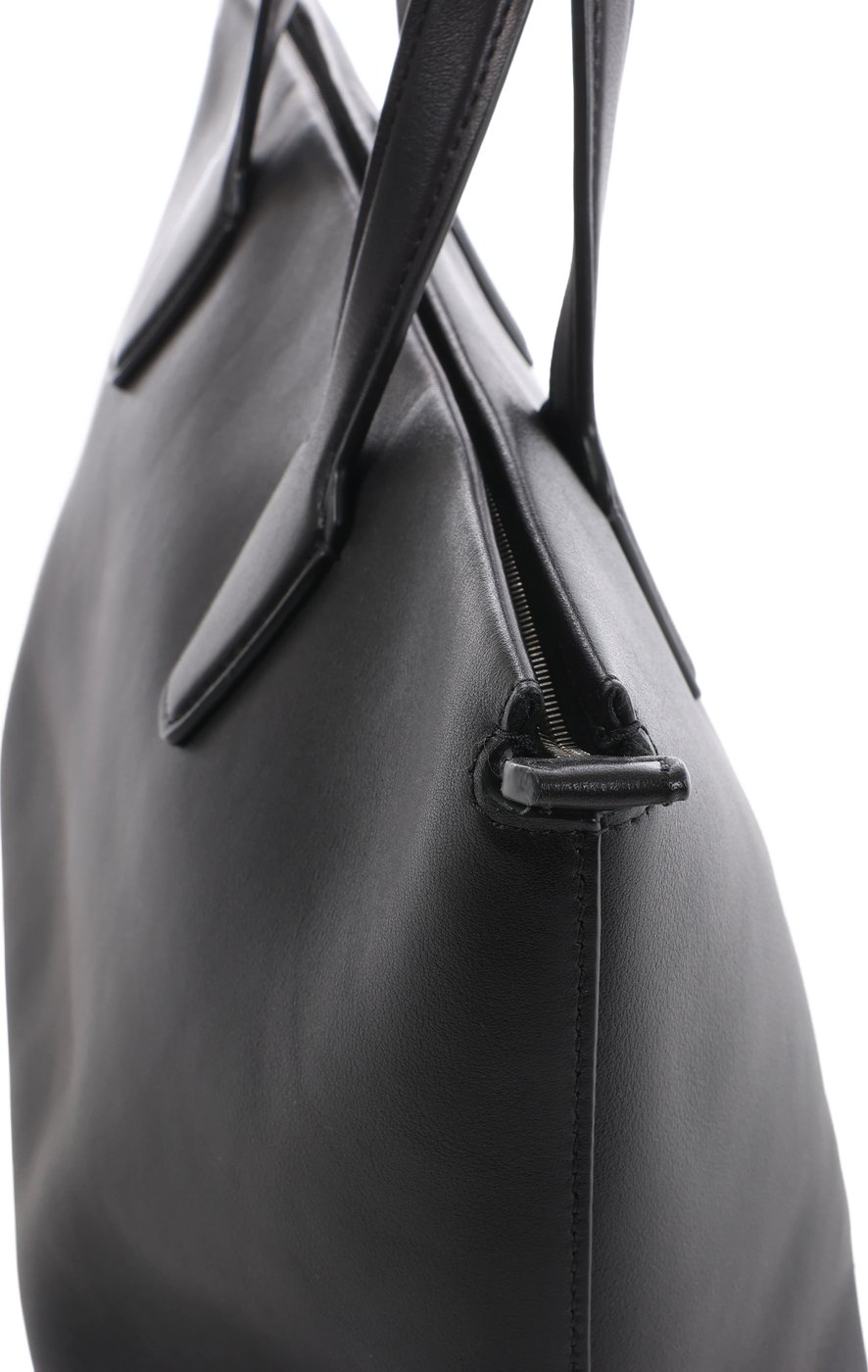 The Row Marcel Leather Shoulder Bag in Black