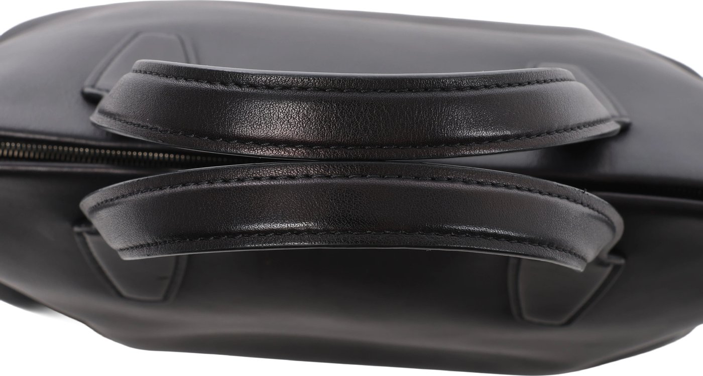 The Row Marcel Leather Shoulder Bag in Black