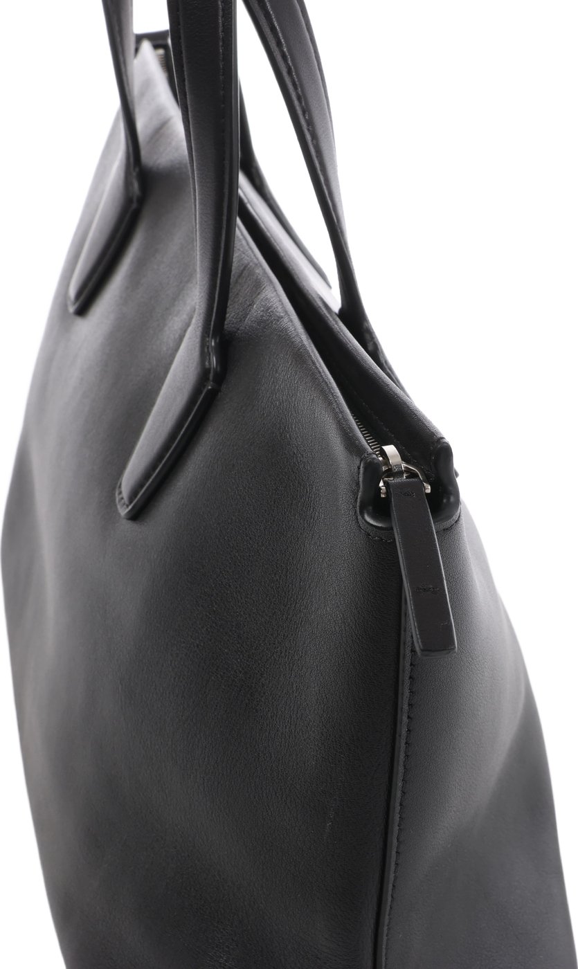 The Row Marcel Leather Shoulder Bag in Black