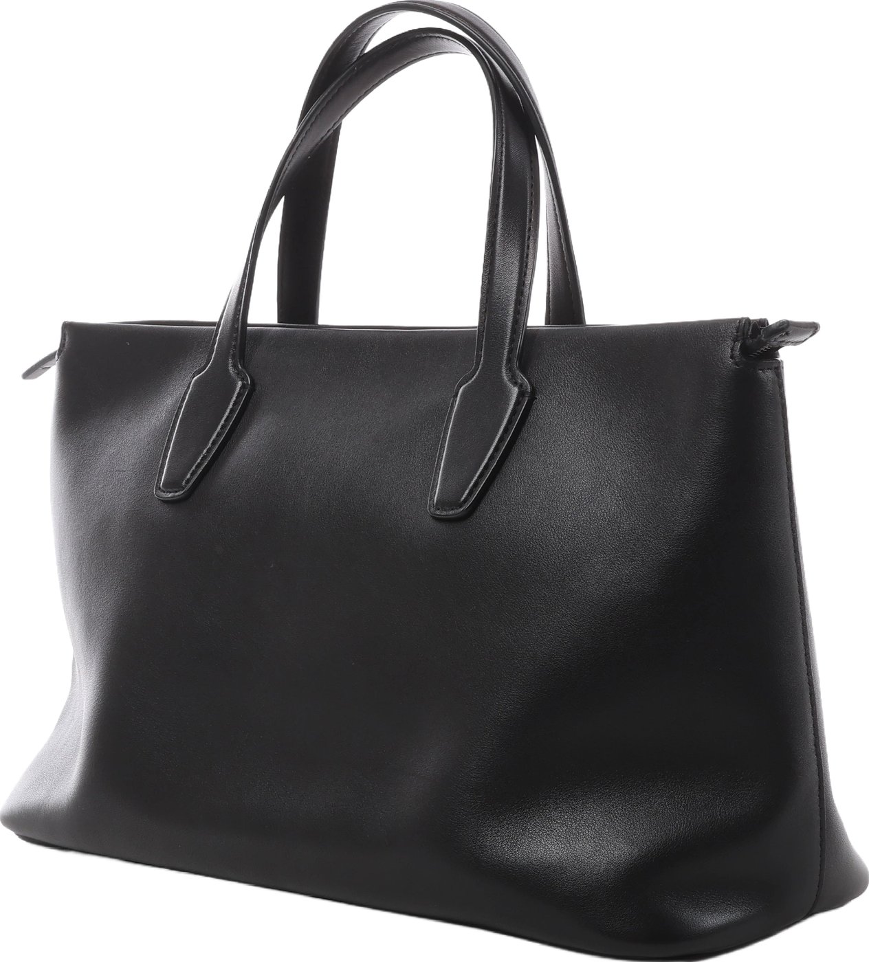 The Row Marcel Leather Shoulder Bag in Black