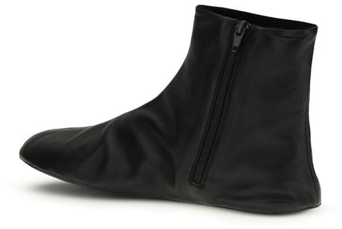 The Row Black Lamb Ovis Aries Ankle Boots