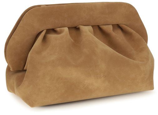 THEMOIRè Beige Suede Leather Handbag