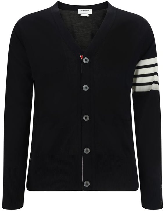 Thom Browne Black Wool Oves Aries Cardigan