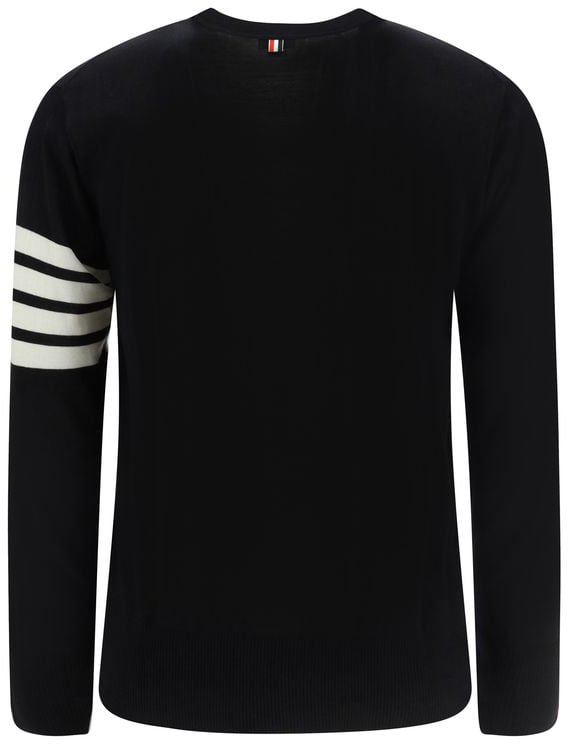 Thom Browne Black Wool Oves Aries Cardigan