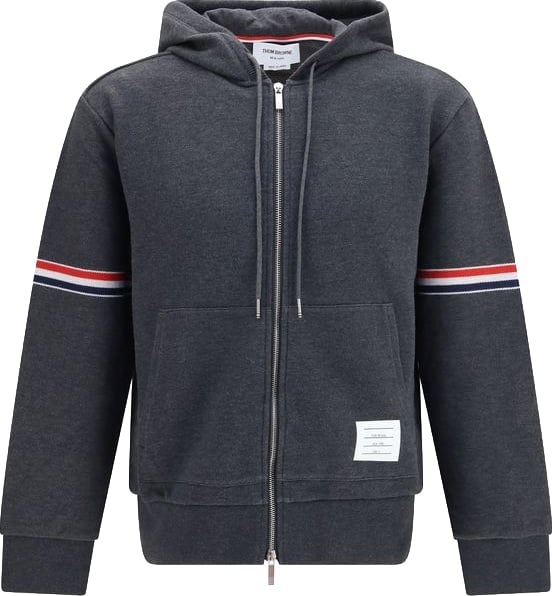 Thom Browne Gray Cotton Sweatshirt