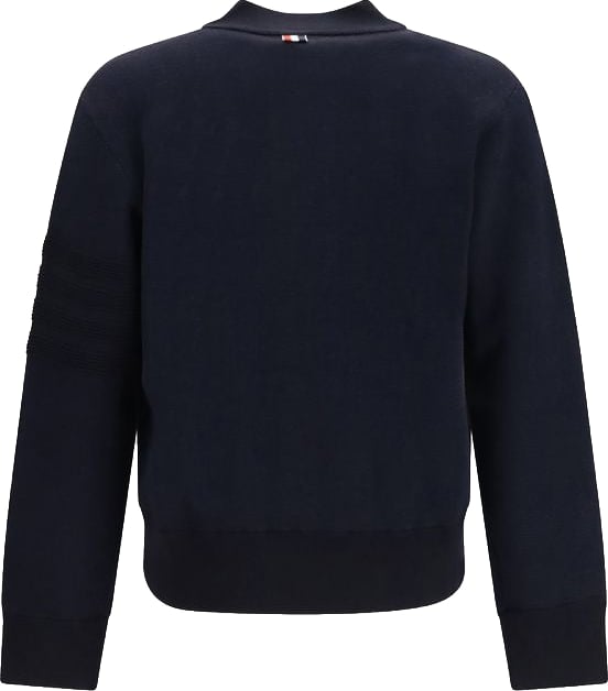 Thom Browne Blue Wool Oves Aries Bomber