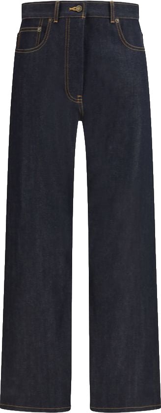 Thom Browne Blue Cotton Straight-Leg Jeans