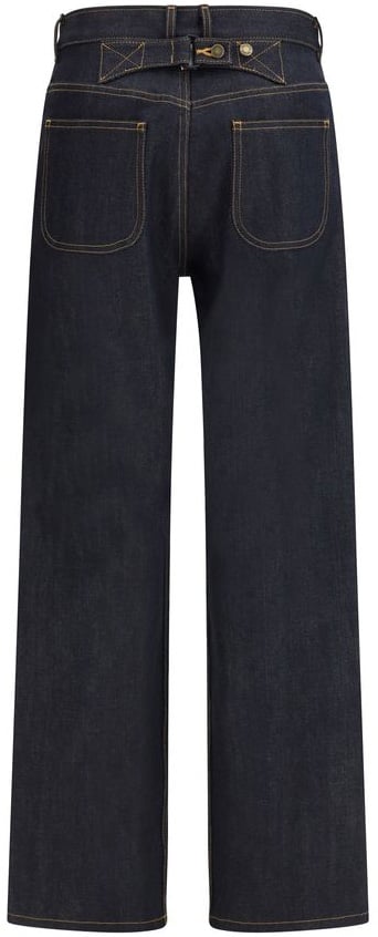 Thom Browne Blue Cotton Straight-Leg Jeans