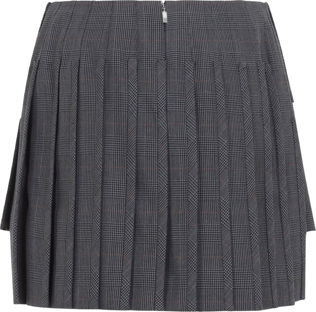 Thom Browne Low Rise Mini Narrow Pleated Skirt