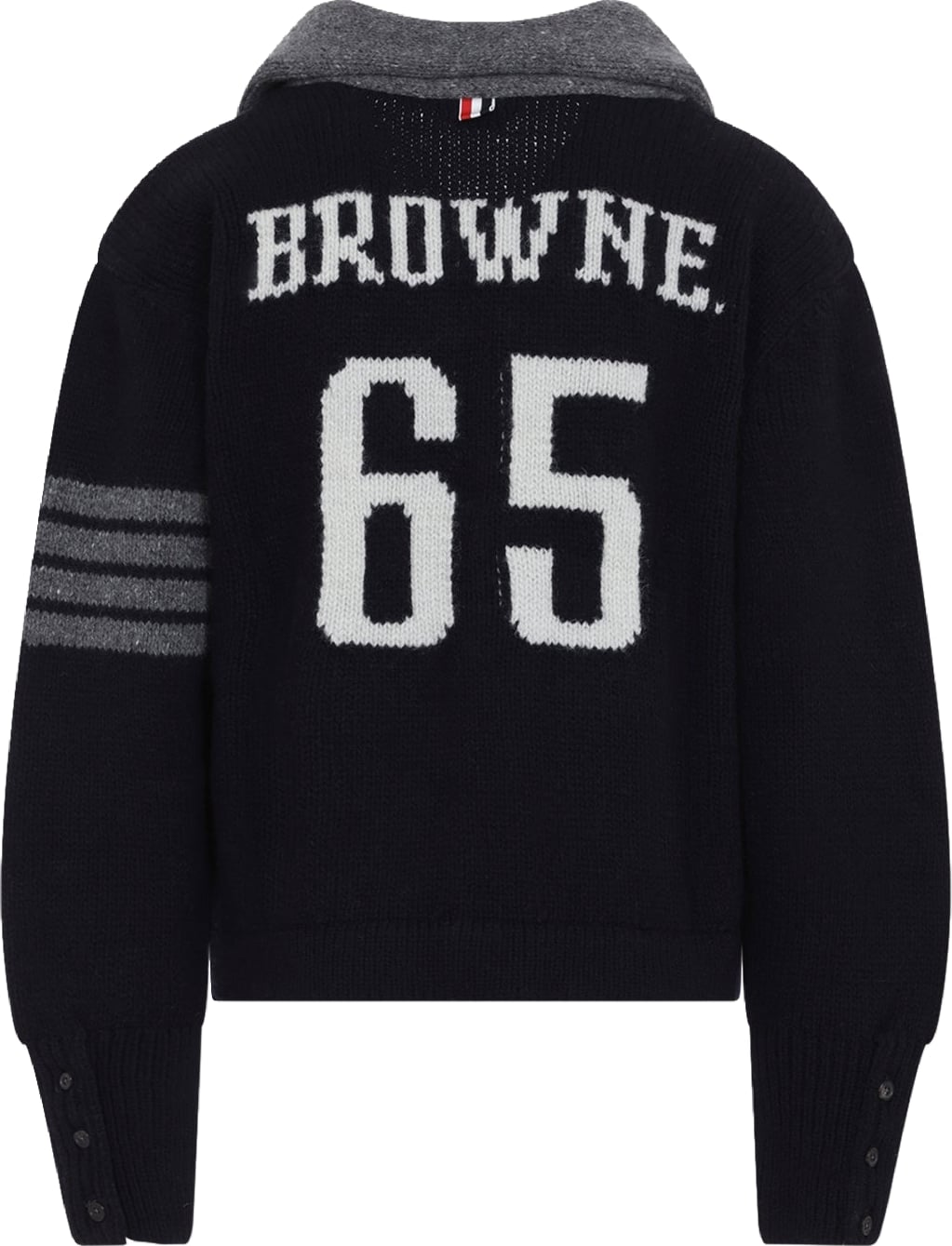 Thom Browne 65 Jersey Collar Cardigan