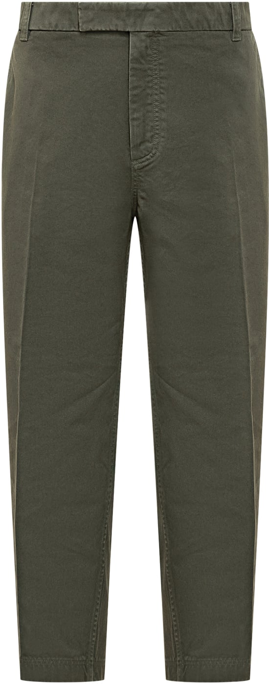 Thom Browne Pantaloni Verde Oliva in Cotone