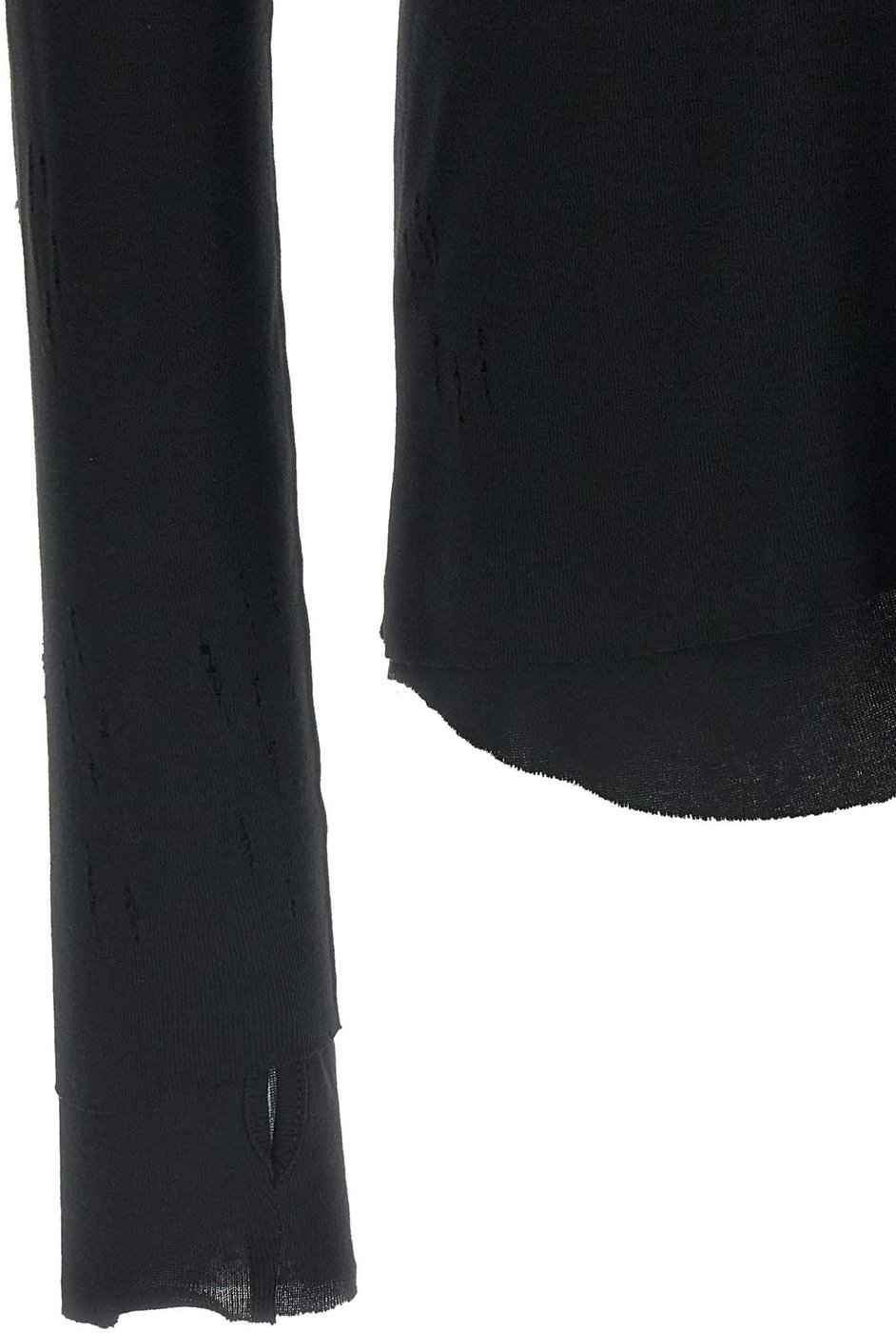 Thom Krom Black Cotton T-Shirt