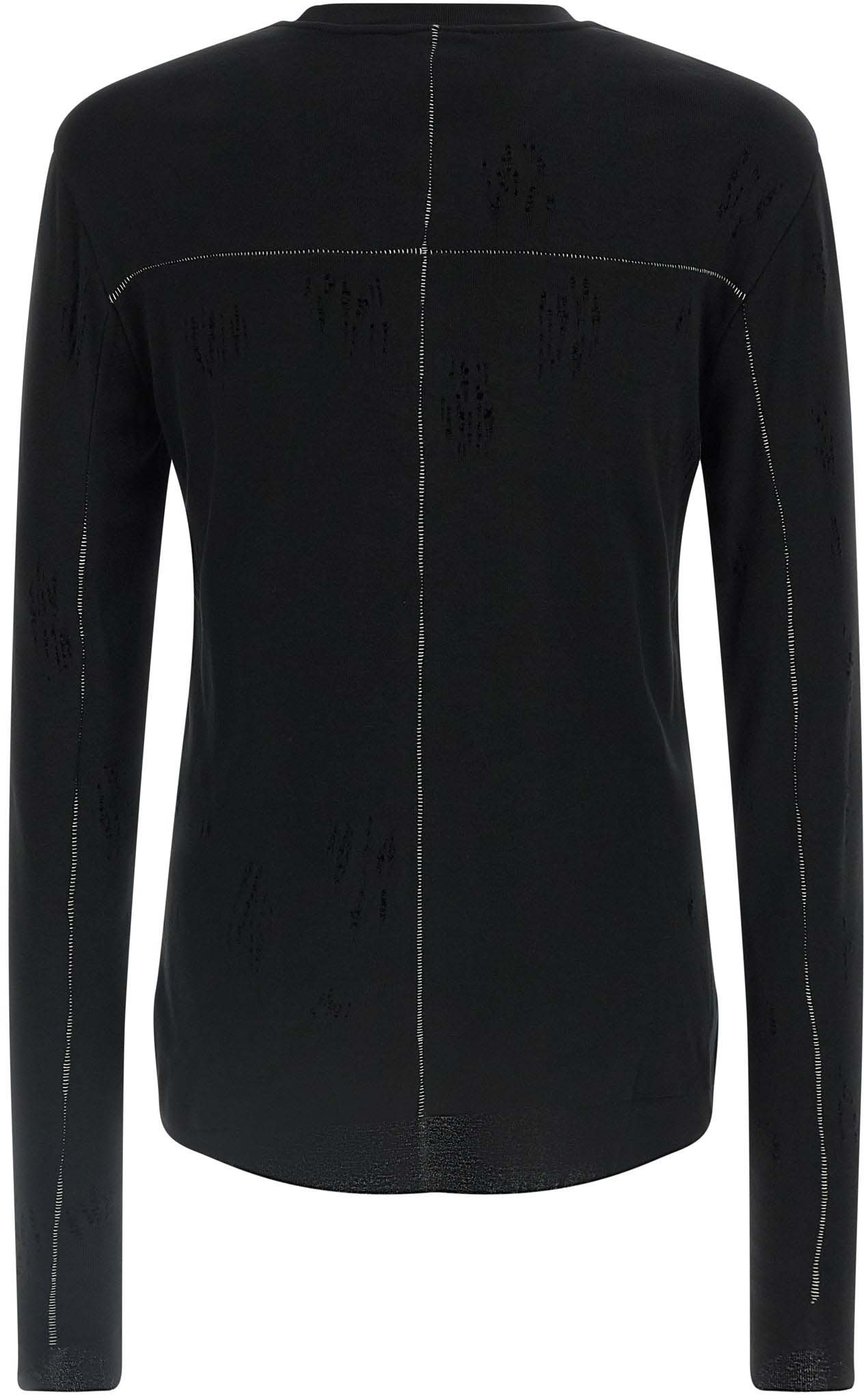 Thom Krom Black Cotton T-Shirt