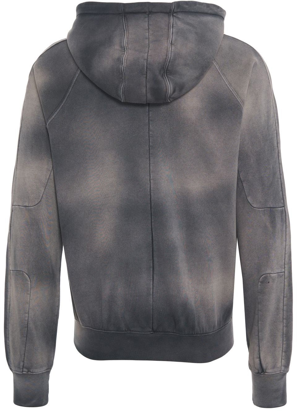 Zip-up hoodie with batik pattern