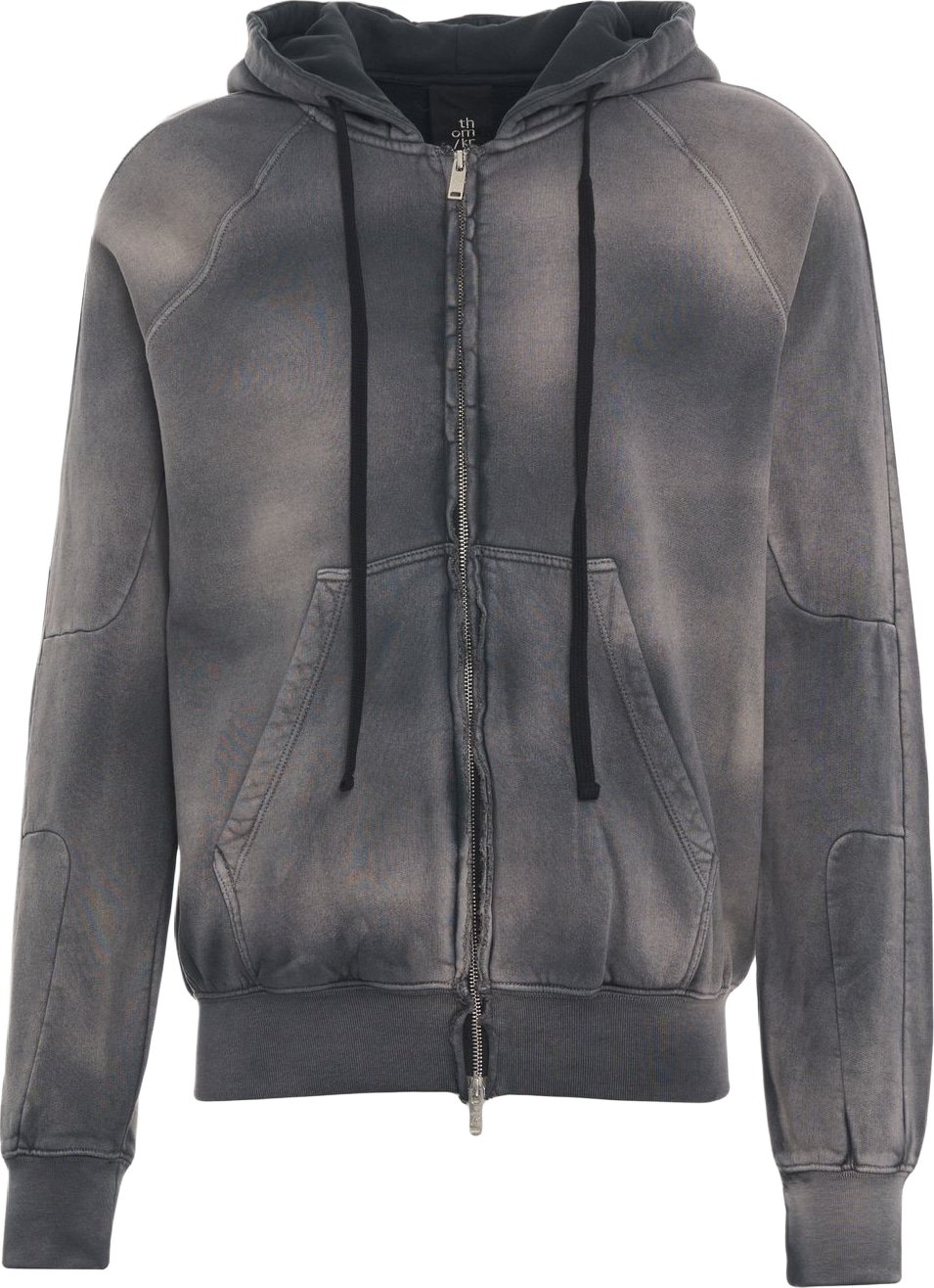 Zip-up hoodie with batik pattern
