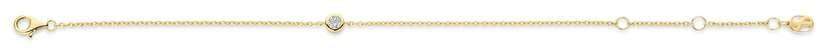 Ti Sento Armband 23092ZY Zilver met 14k Geelgouden Plating met Zirkonia