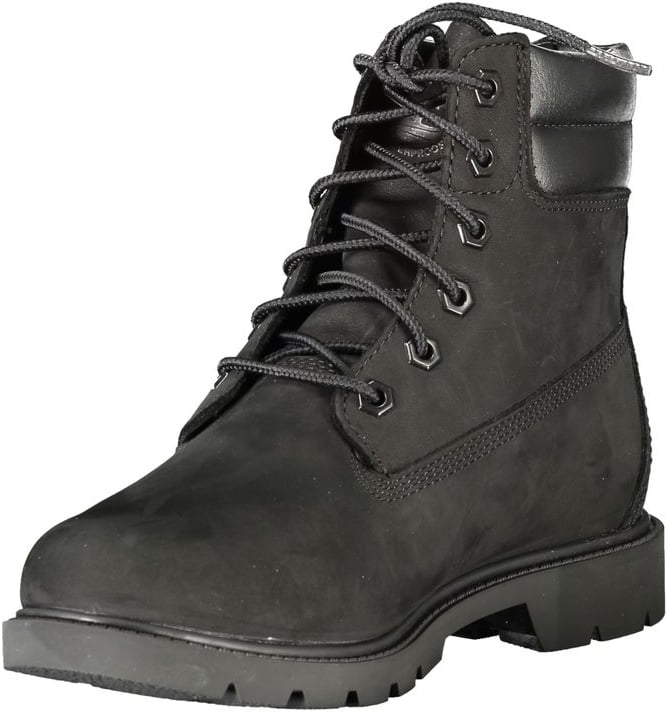 Timberland Black Leather Women Ankle Boot