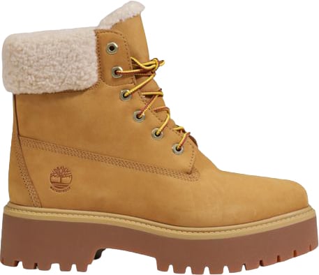 Timberland Beige Recycled Leather Lace-Up Boots