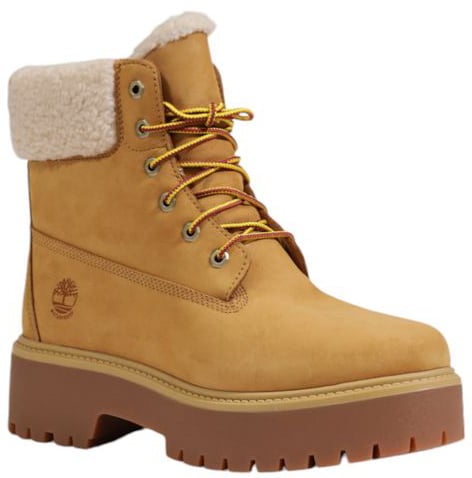 Timberland Beige Recycled Leather Lace-Up Boots