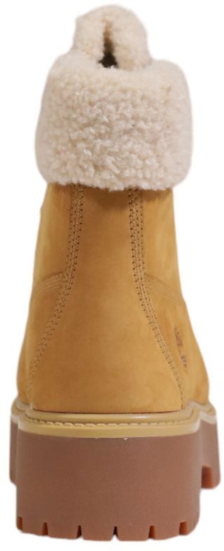 Timberland Beige Recycled Leather Lace-Up Boots