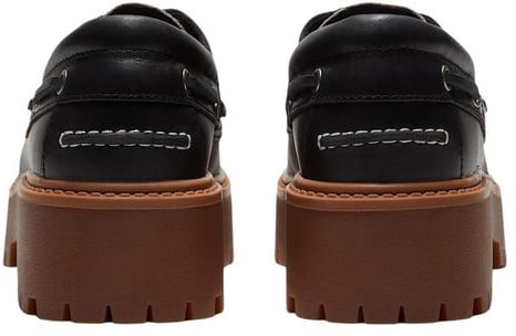 Timberland Black Leather Platform Pumps