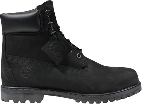 Timberland Black Leather Lace-Up Boots