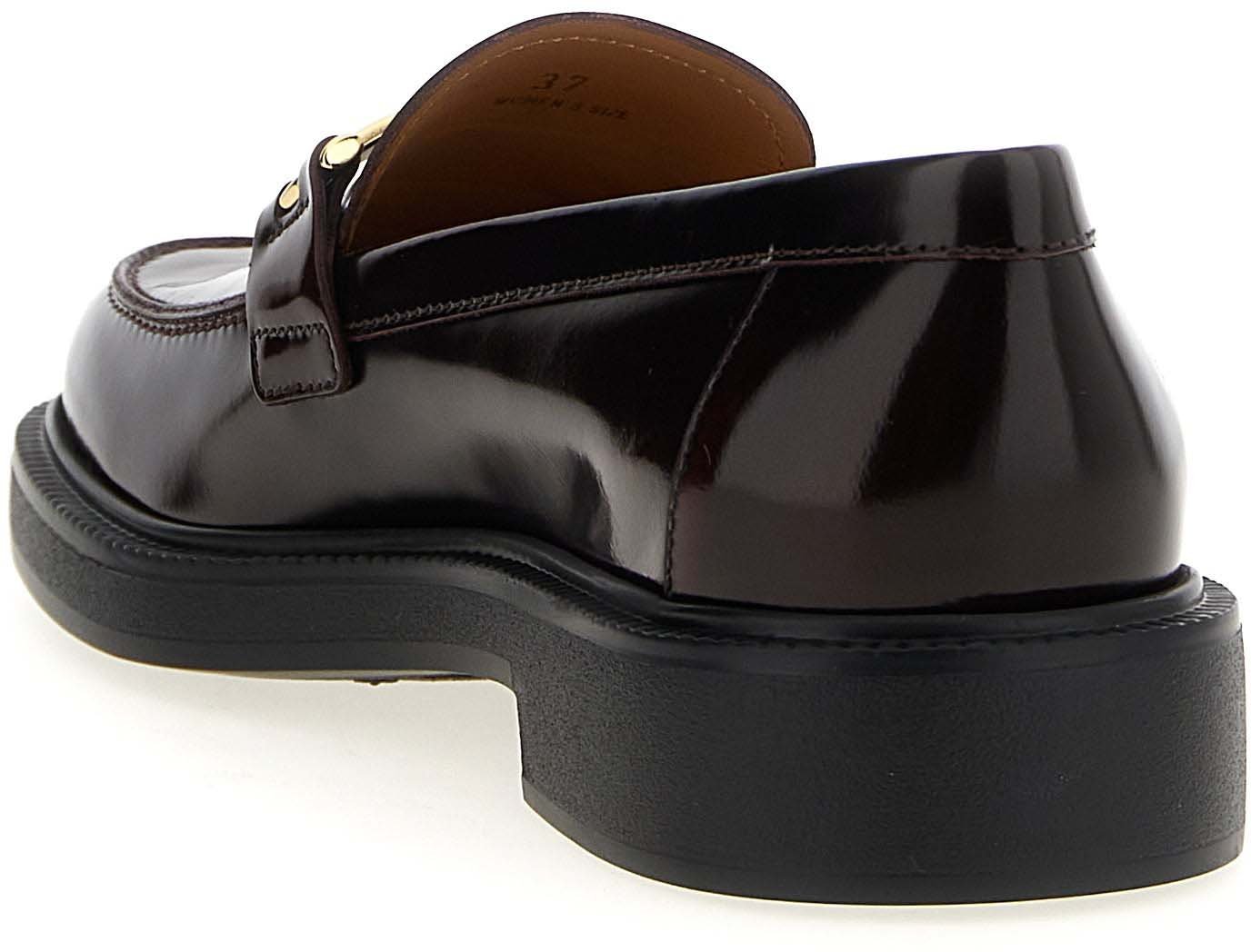 Tod's Bordeaux Calfskin Slip-On Loafers
