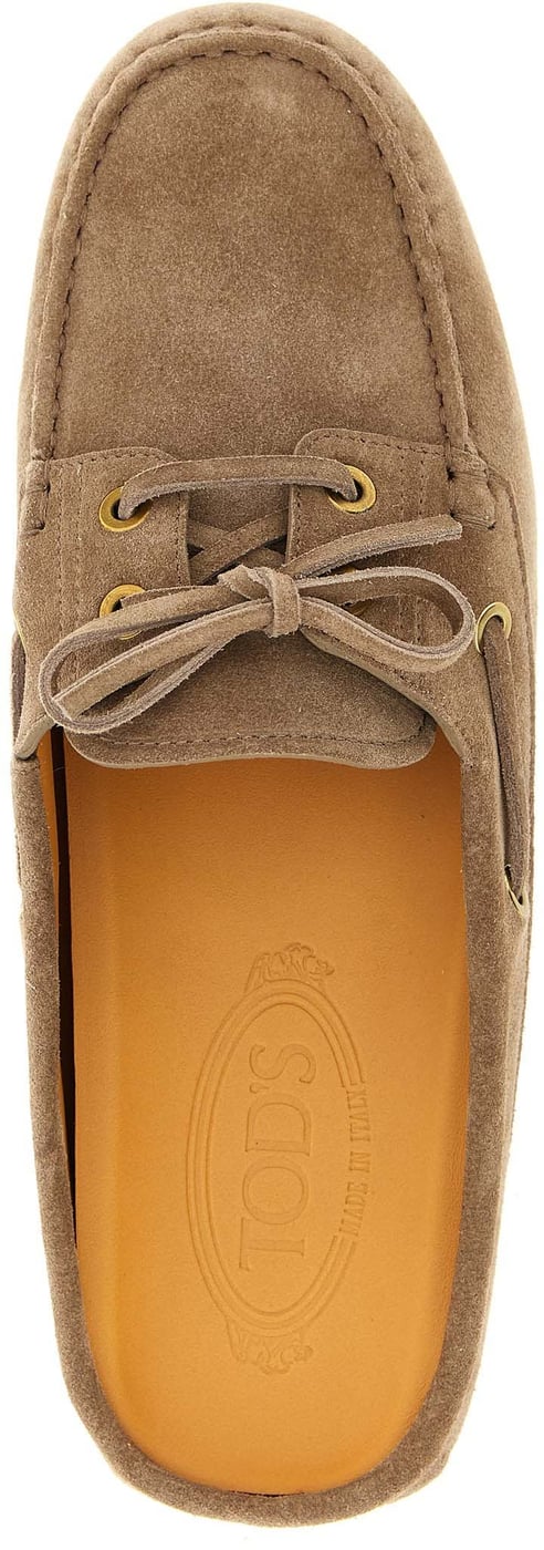 Tod's Beige Calfskin Flats
