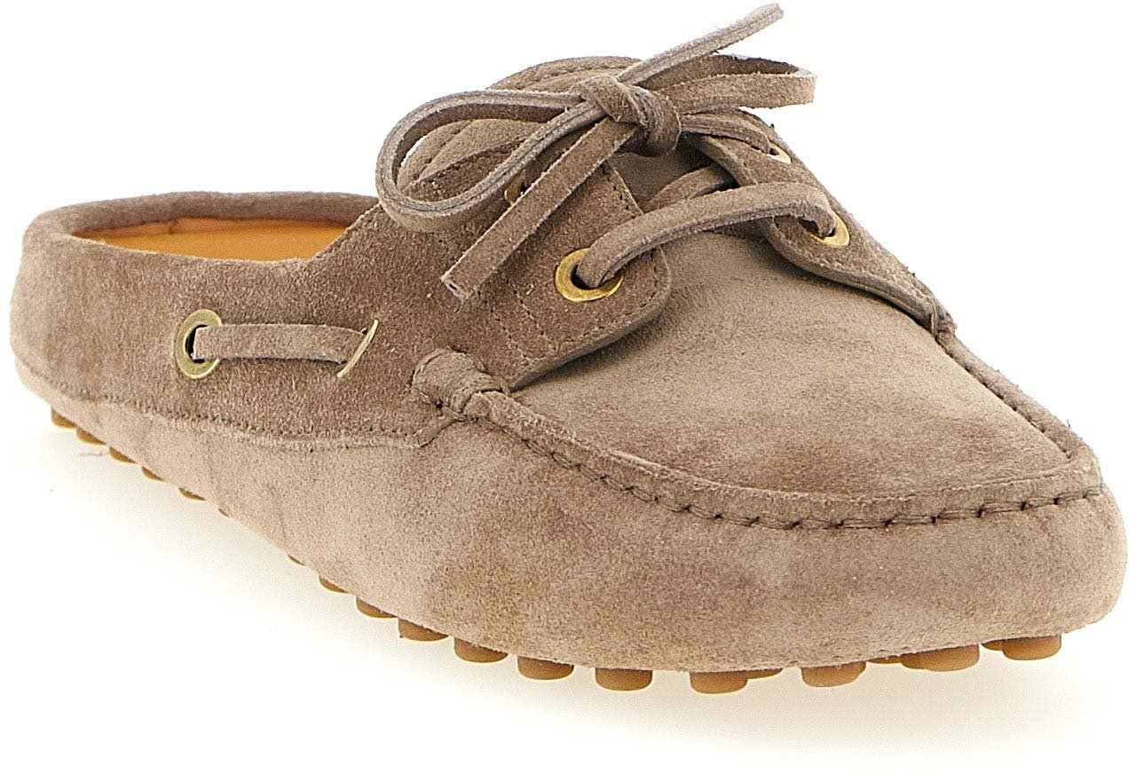 Tod's Beige Calfskin Flats