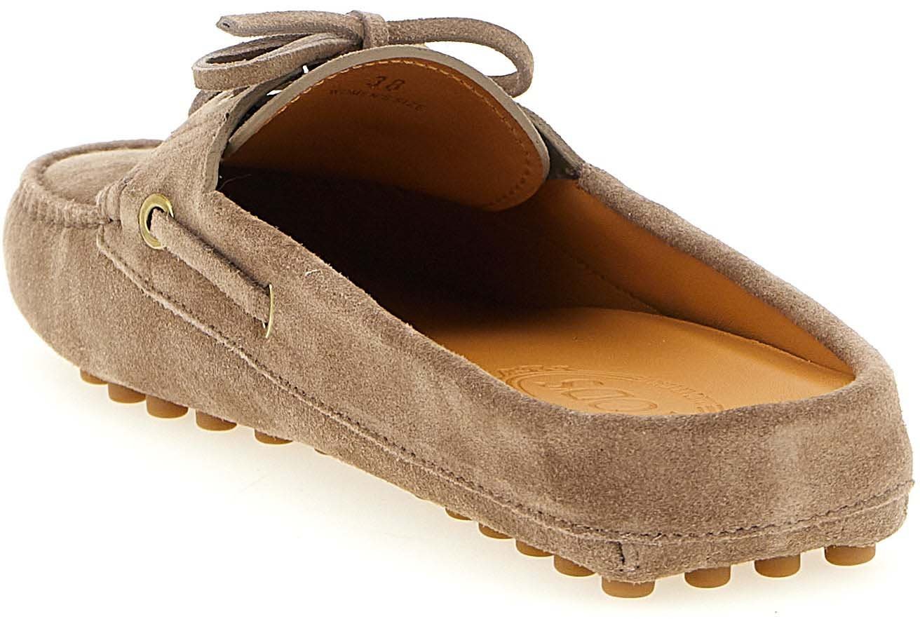 Tod's Beige Calfskin Flats