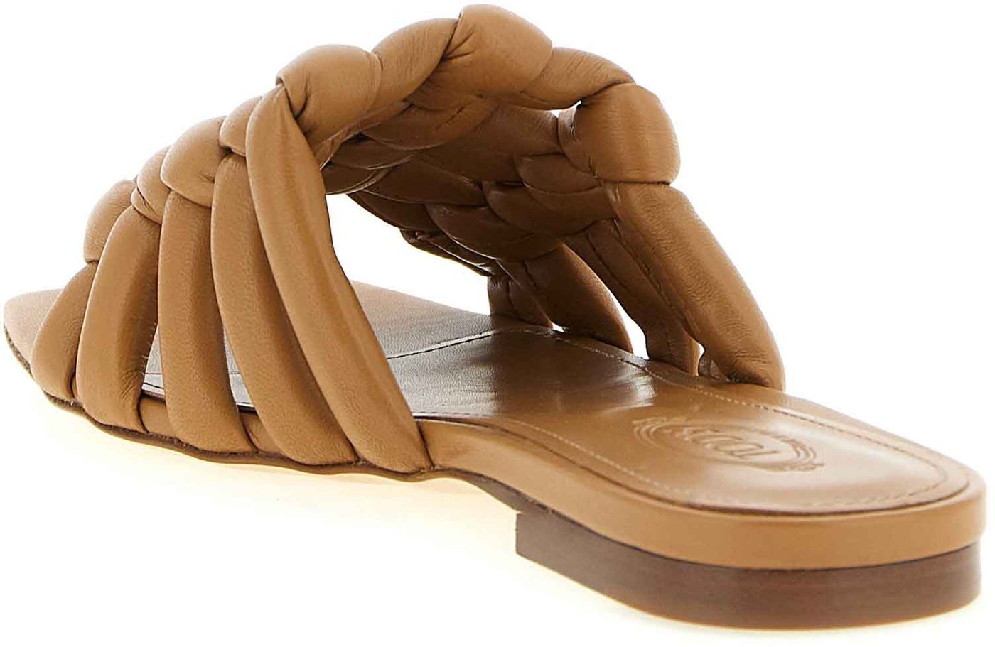 Tod's Brown Lambskin Slides