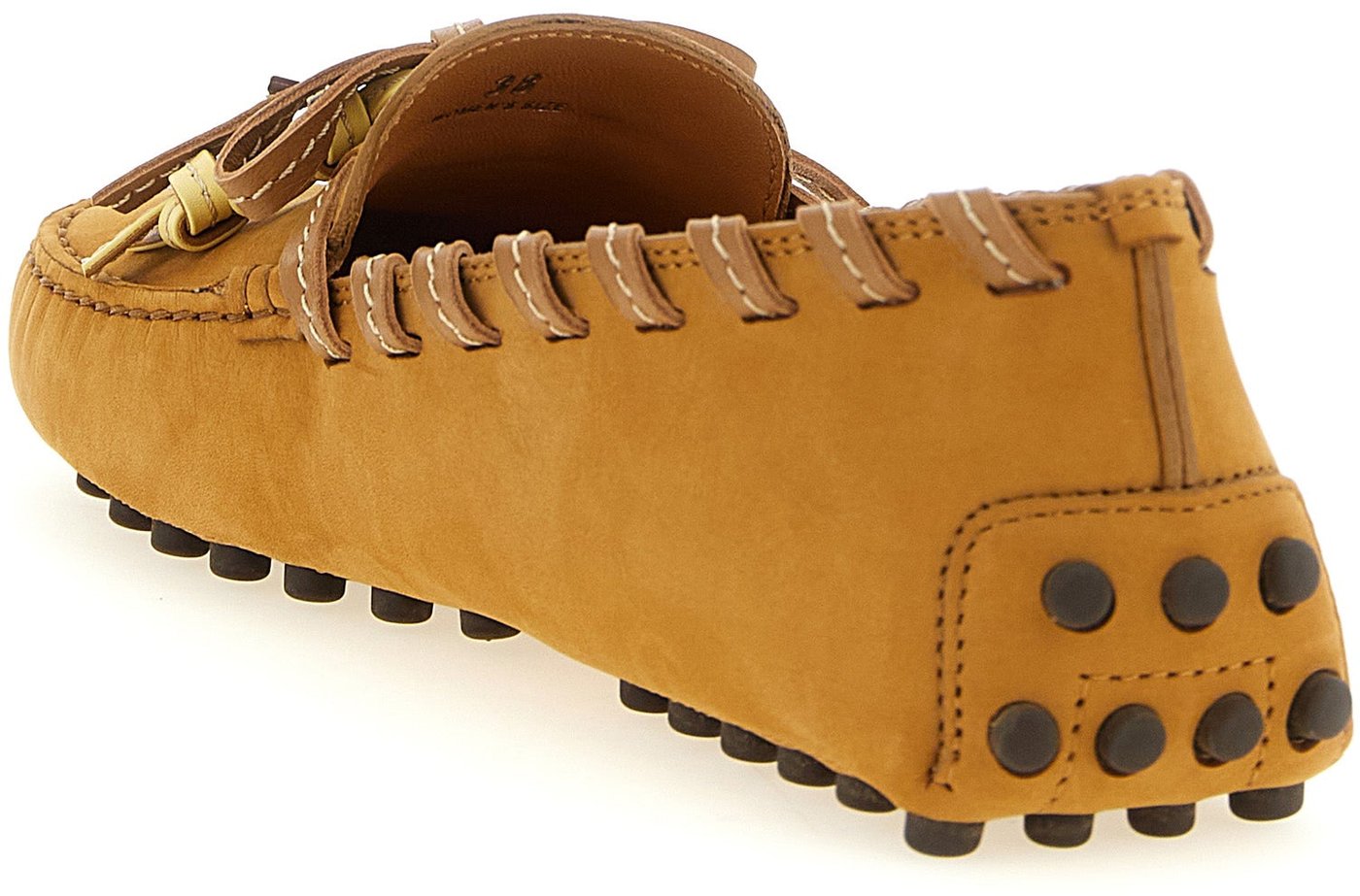 Tod's Beige Calfskin Slip-On Loafers