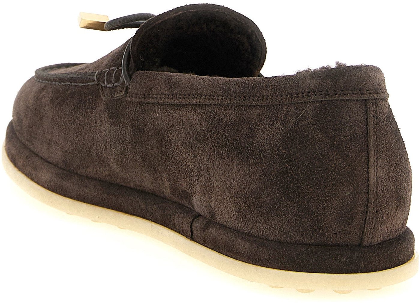 Tod's Brown Calfskin Slip-On Loafers