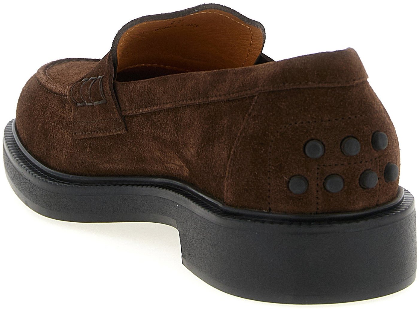 Tod's Brown Calfskin Slip-On Loafers