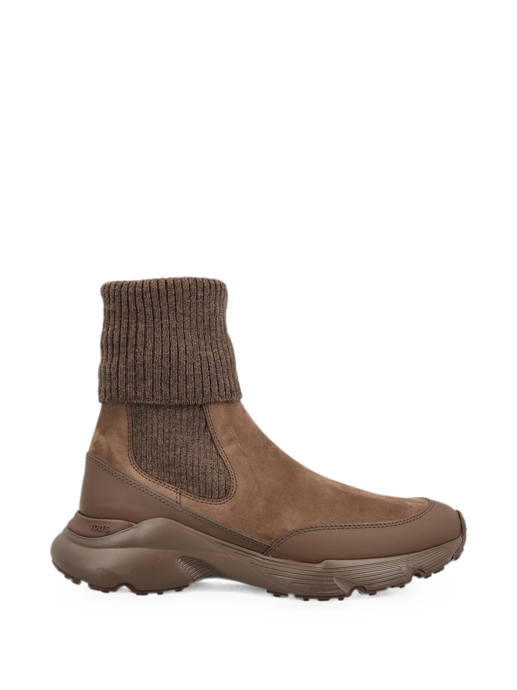 Sport Run Brown High-Top Sneakers