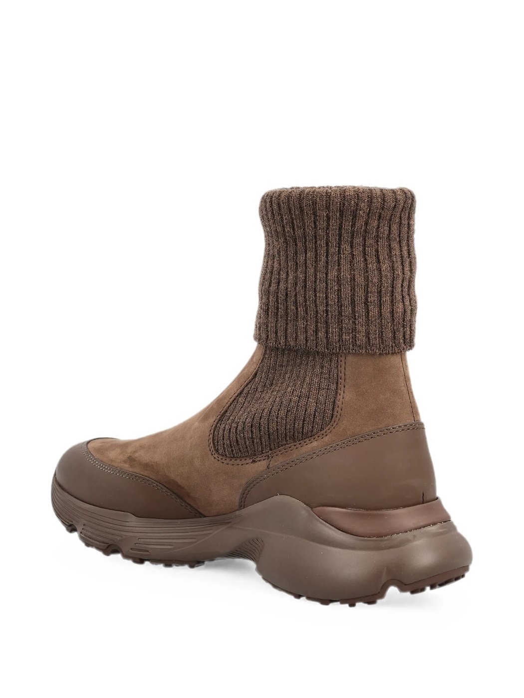 Sport Run Brown High-Top Sneakers