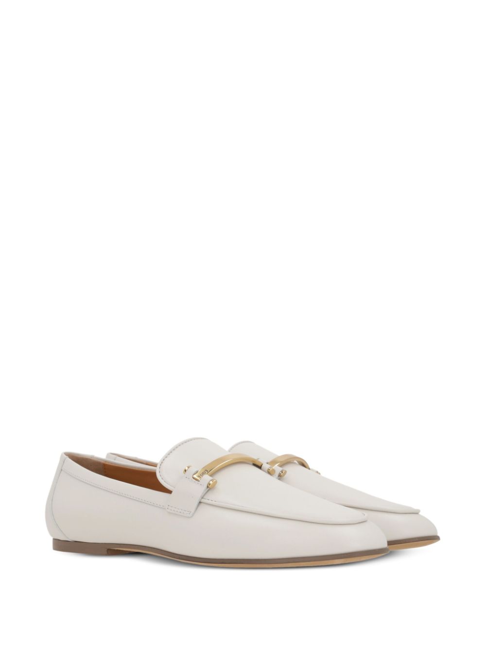 Leather Moccasins with Pointed Toe