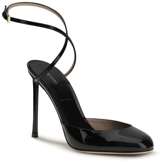 Tom Ford Black Calf Leather Bos Taurus High Heel Pumps
