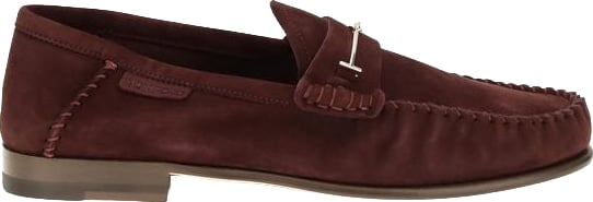 Tom Ford Bordeaux Calf Leather Bos Taurus Slip-On Loafers